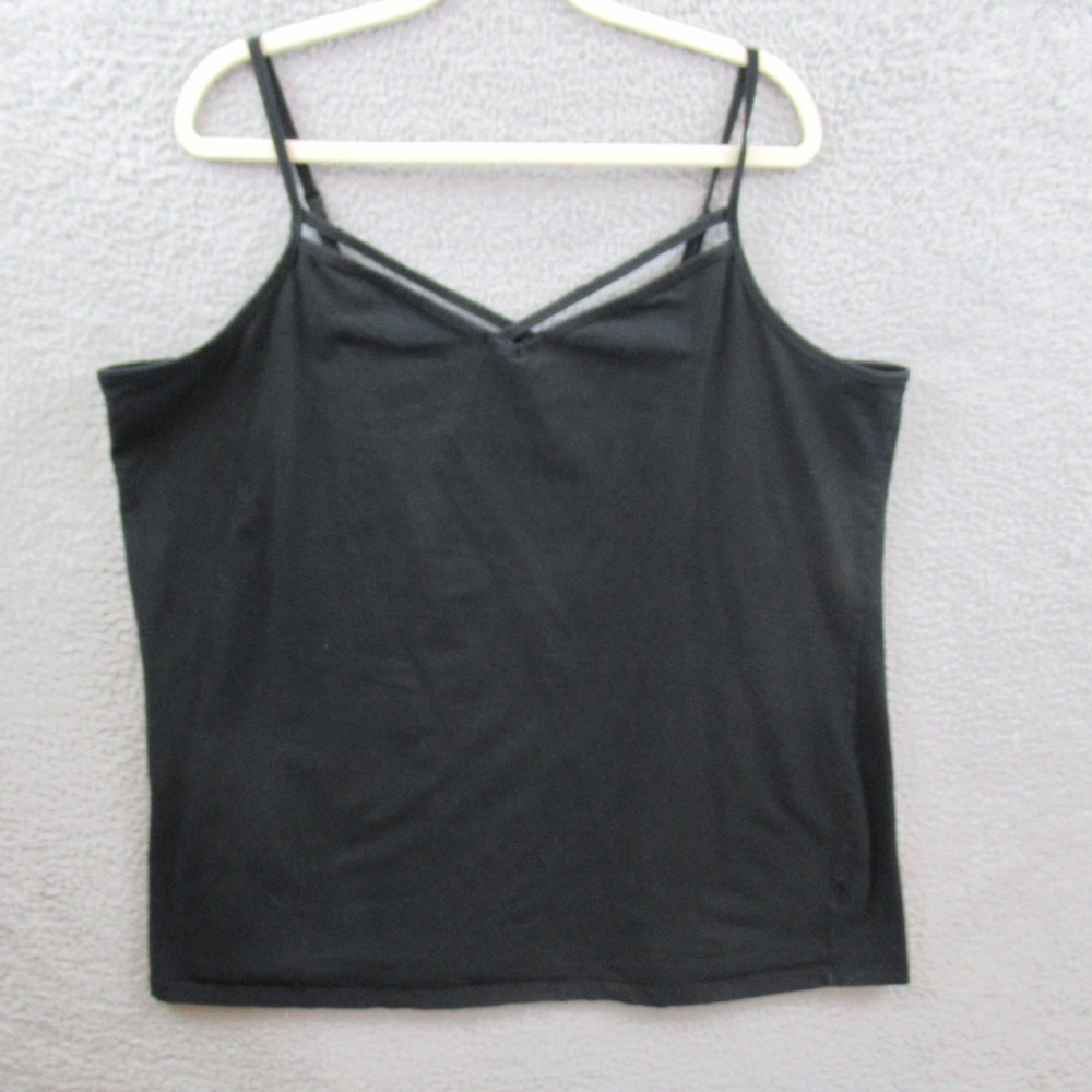 Torrid Womens Tank Top Plus Size 5X Black Adjustable Strappy Foxy Cami